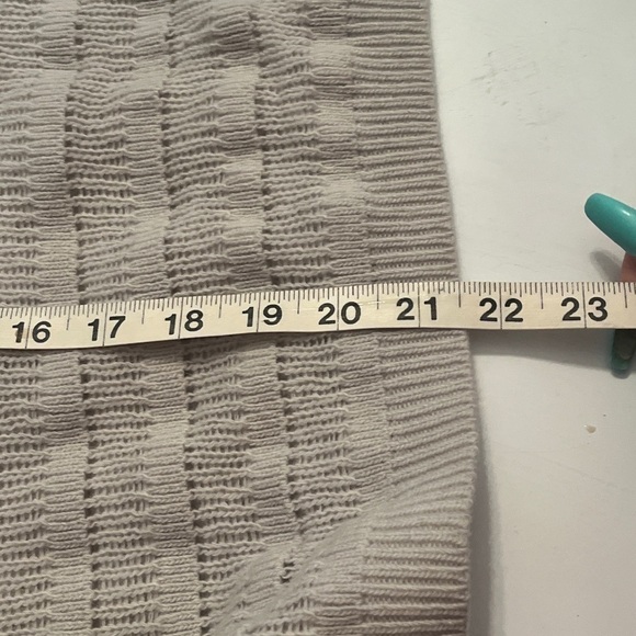 Theory 39862 Wool Open Knit Crochet Woman Sz S Long Sleeve Ripple Sweater - Picture 9 of 9